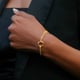Squircle Chain Bracelet Gold color