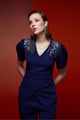 All You Desire Top Navy Blue color