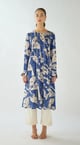 Muslin Kurta Set Blue color