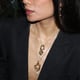Freeform Pearl Drop Pendant Necklace Gold color