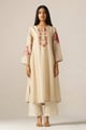 Whitecap Gray And Beige Sherni Print Co-Ord Set Whitecap Gray/Beige color