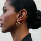 Squircle Two-Way Hoops Gold color