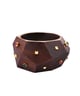 Faceted Bangle 2.6 Brown color