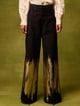 Twilight Gold Straight Trousers Black color