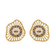 Evil Eye Ear Studs Gold/Blue color