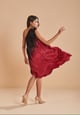 Darla Dress Red/Black color