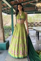 Jade Green Lehenga Set Green color