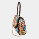 Floral Fiesta Handbag Black/Blue/Yellow color