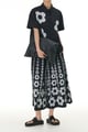 Floral Printed Cotton Coord Set Black color