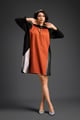 Tunic Dress Rust/Black color