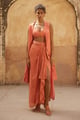 Artemis Jacket Set Coral color