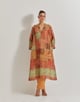 Spicy Glam Embellished Kurta with Cotton Pants Multicolor color