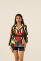 Forest Mosaic Safari Jacket Multicolor color