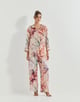 Pink Tunic with Pants in Georgette and Modal Satin Pink color