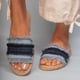 Saira Denim Sandals Light Denim color