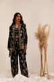 Gulshan Jacket Co-Ord Set Black color
