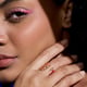 Bloom Ring- Fuchsia Gold color