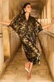 Drape Cowl Kaftan Black/Gold Black/Gold color