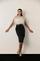 Feather Midi Ivory color