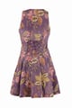 Taylor Ruffle Mini Dress Purple color