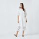 Jean White Tunic Set White color
