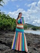 Lumi Dress in Tramonto Print Multicolor color