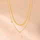 Floral Choker Necklace, Sylvie Gold color