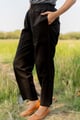 Straight Pants - Black Black color