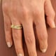 Infinity Zircon Studded Statement Diamond Ring, Lea Gold color