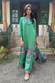 Aqua Sharara Set Green color