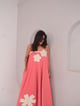Applique Dress Peach color
