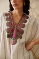 Suhana Cotton Dobby Embroidered Matching Set Cream color