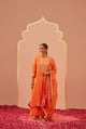 Zaniab - Kurta Set Orange color