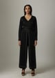 Stitch Line Box Jumpsuit Black color