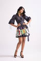 Faye Dress Black/Multi color