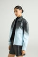 Glacier - Ombre Leather Jacket Black color
