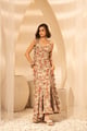 Madison Printed Maxi Beige color