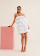 Miri Mini Dress White color