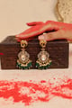 Namasya Earrings Emerald Green color
