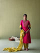 Gulabi Roz Printed Kurta Set Pink color