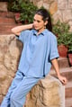 Liv-Shirt-Light-Wash Denim Blue color