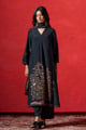 Black Muslin Print Salwar Suit Black color