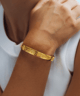 Hare Ram Hare Krishna Cuff Medium Gold color