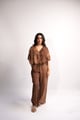 Safari Short Shirt Brown/Beige color