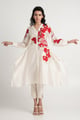Mars - Square Hem Tunic Set White color
