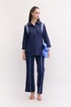 Jolie Shirt & Trousers Navy Blue color