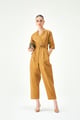 Aimee Jumpsuit Camel color