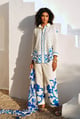 Blue Mirage Set Ivory/Blue color