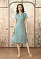 Starlight Wave Dress Blue color