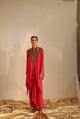 Multi-Coloured Yoke Gather Set Pink Pink color